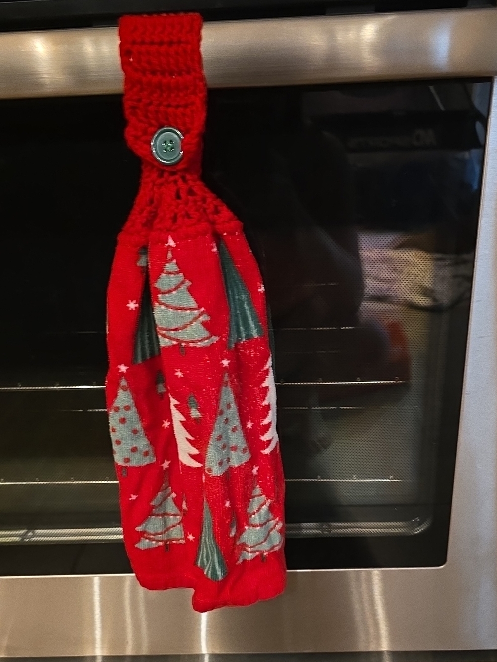 Handmade Hanging Hand Towel - Christmas Trees